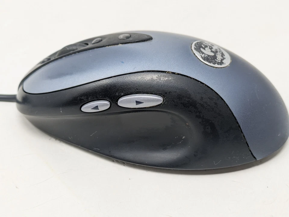 Logitech MX500 Optical Mouse Gaming Silver Black 8 Buttons - Tested - Image 2 of 4