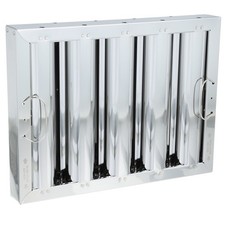 Mavrik 12 in x 16 in Handled Stainless Steel Hood Filter