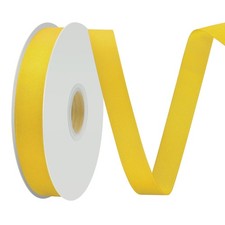 Yellow Double Face Grosgrain Ribbon 7/8 Inch 50 Yards Gift Wrap Hair Bouquet