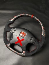 Honda Civic 19962000 Ek Jdm Red Forged Carbon Fiber Steering Wheel