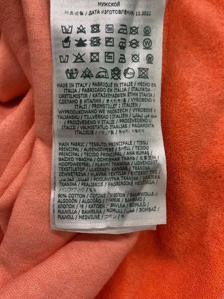 Felpa con cappuccio DSQUARED2 XL cotone arancione S71GU0578 usata