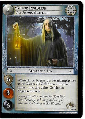 CCG 443 Lord of the Rings/Hobbit Gildor Inglorion 14R4 German