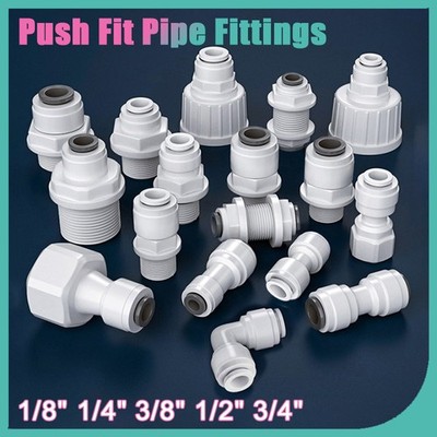 1/8''~3/4'' BSP Steckverschraubungen gerade, Winkel , T-Stück Aquarium Fitting