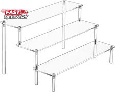 Large Acrylic Display Risers, Perfume Stand Organizer, Clear Acrylic Shelf Riser