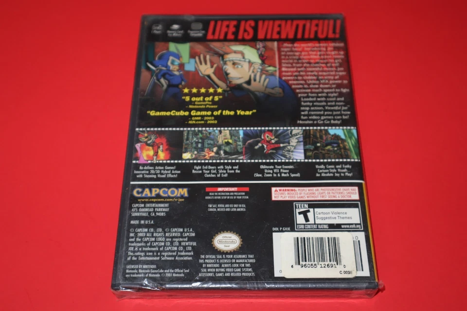 VIEWTIFUL JOE FOR NINTENDO GAMECUBE BRAND NEW AND FACTORY SEALED! - Image 2 of 4