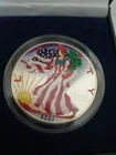 2001 Colorized 1 Troy Ounce .999 Fine Silver Round