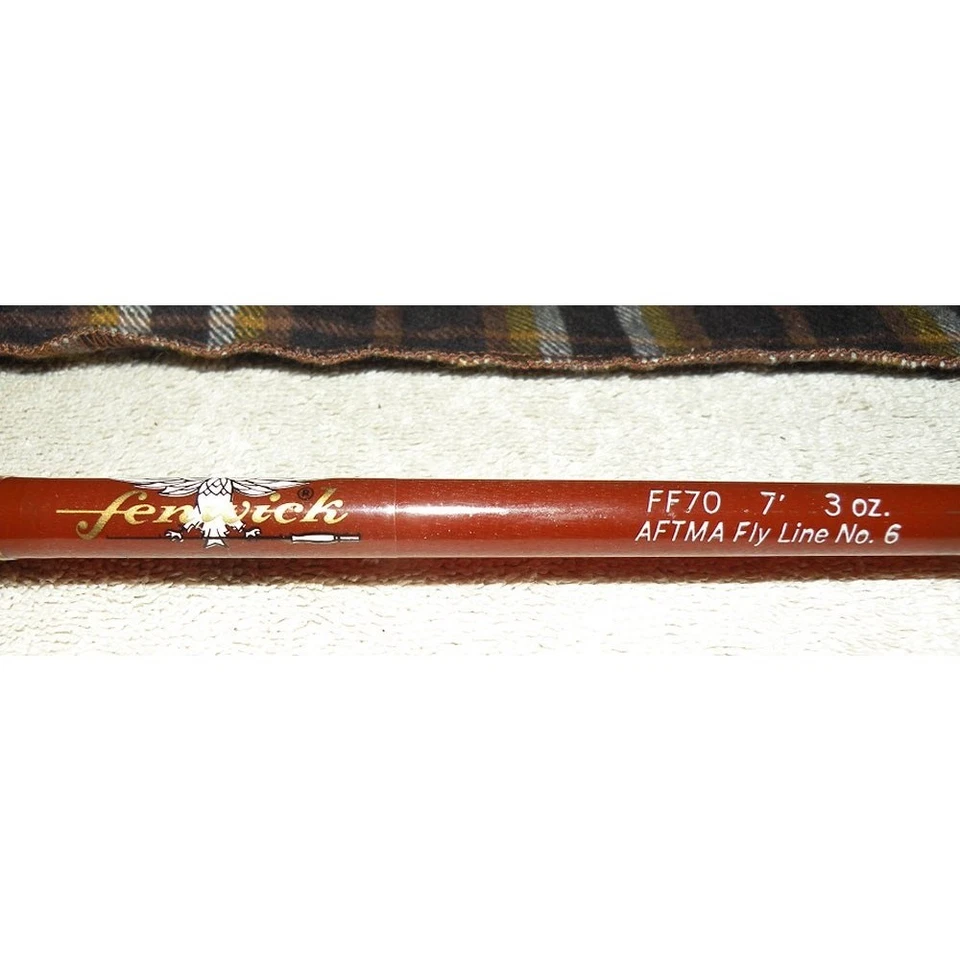 Vtg Fenwick Feralite FF70 Fly Fishing Rod 7’ 3 Oz. Fly Line No. 6 USA J Series - Image 2 of 4