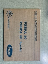 PIAGGIO VESPA 50 VESPA 50 SPECIAL LIBRETTO USO E MANUTENZIONE ORIGINALE 1° ED.