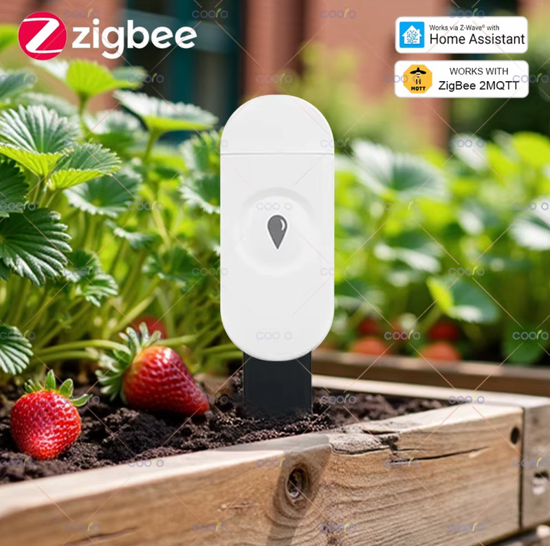 Zigbee Smart Soil Tester Humidity Temperature Moisture Sensor for Plant Garden