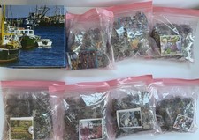 8 New Puzzles Lot 500 Piece Puzzle Boats Harbor Flowers Cozy Cat In Sealed Bags
