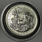 2009 Britannia UK Britain Chariot 2£ Coin Rare 1 Troy Oz Fine Silver Round Medal