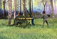 W.Britain 31395 "Give 'Em Cannister " Confederate Artillery set Britains
