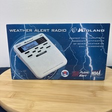 Midland Weather Alert Radio NOAA White - WR100 - Open Box