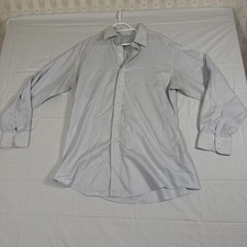 SHIRT Brooks Brothers Regent Mens 17-35 Blue Green Button Down Long Sleeve