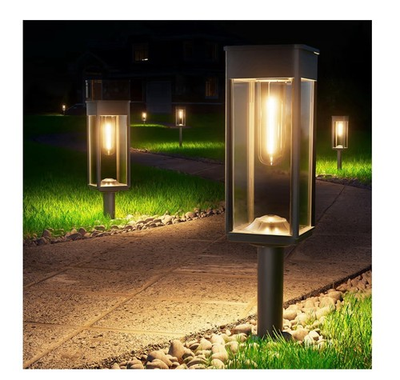 #ad 6 Pack Solar Pathway Lights Warm White Auto On Off 6quot; 20quot; IP65 Open Box $29.99