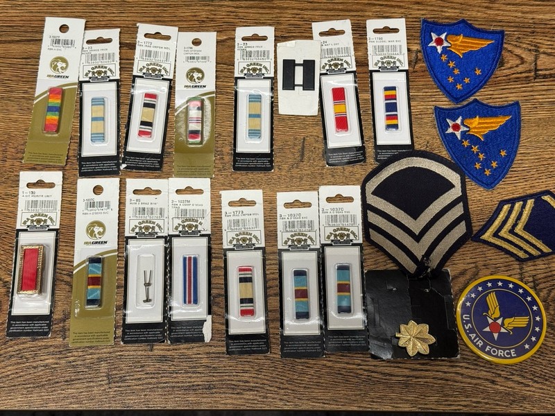 Ira Green Military Service Bars Ribbons Patches