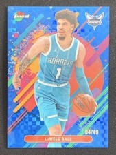 LaMelo Ball 2025-26 Topps Finest Rare Blue X-Fractor Base /49 #247