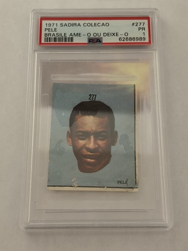 1971 PELE SADIRA COLECAO NOSSO ALBUM BRASILE AME-O OU DEIXE-O #277 (PSA 1)RARE
