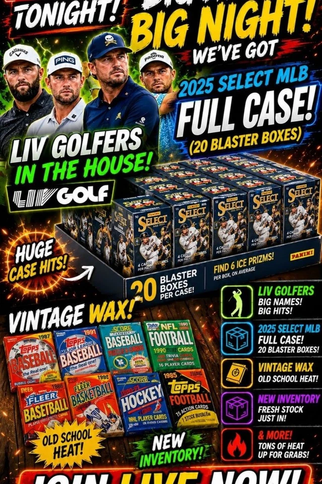 🏌️ MLB Break Closeout | LIV Gold Closeout | New Inventory 🔥