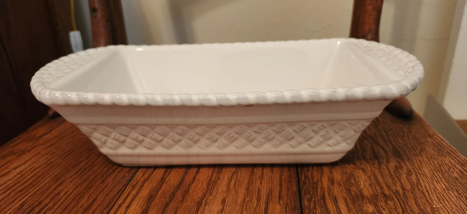 Partylite Loaf Pan - White - # T1012 - New in Box