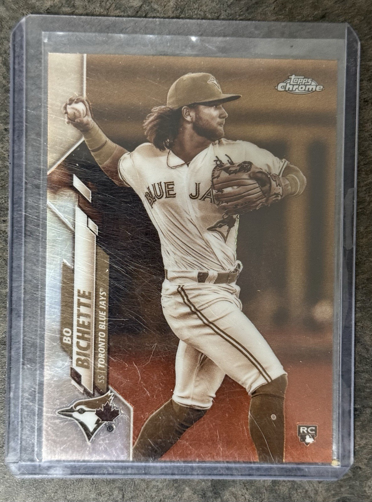 2020 Topps Chrome - Bo Bichette #150 Sepia Refractor (RC)