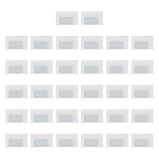 32Pcs Covered Drapery Weights, 12g Iron Curtain Bottom Weights, White