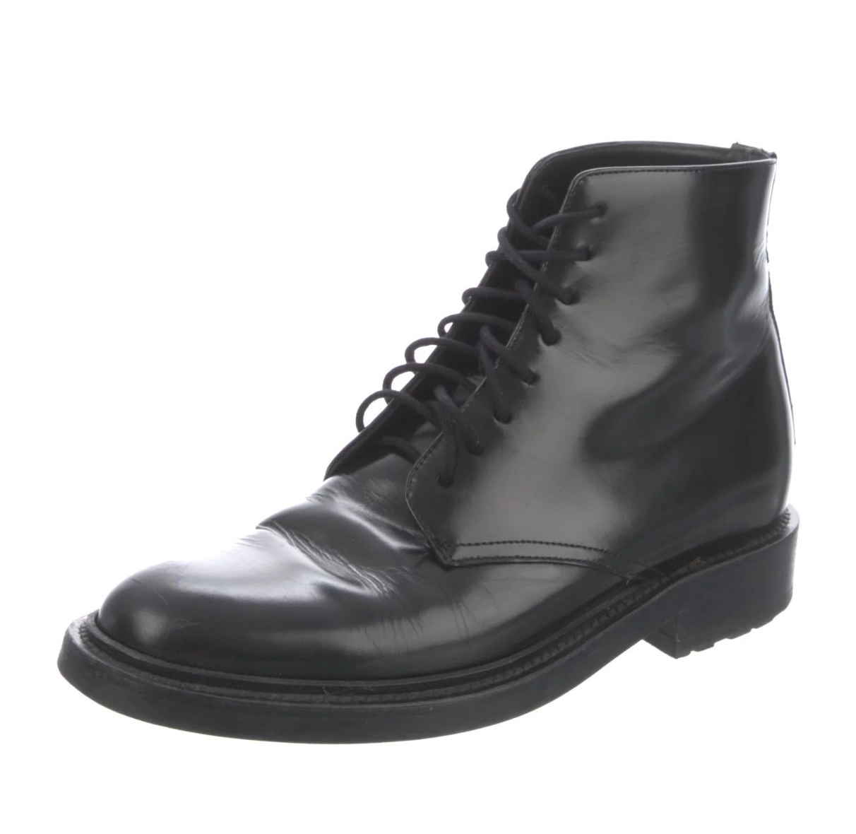 Stivali donna Patti Saint Laurent Paris neri taglia 37 pelle nuovi con scatola