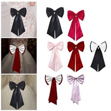 Abnehmbare Satin Bogen Elegante abnehmbare Bogen für Prom -Outfit -Kleid