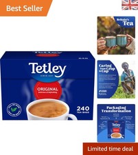 240 Teabags Black Tea - Authentic British Brew, Rainforest Certified 0.04 per strip