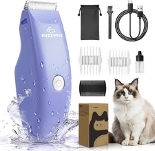 Pet Clipper for Cat Matted Hair, Waterproof Cordless Clippers for Long Hair