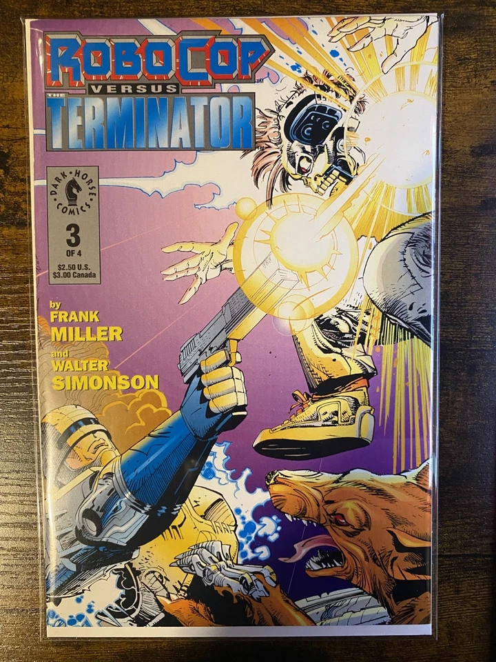 ROBOCOP VS TERMINATOR #1-4 FULL RUN VF/NM DARK HORSE 1992 FRANK MILLER W/INSERTS - Image 4 of 4