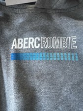 Abercrombie Kids Girls Hooded Sweatshirt Hoodie Size 13/14 Large 13 14 Gray NWT