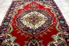 10X7 1960's EXQUISITE FINE HAND KNOTTED VEGETABLE DYE ROOM SIZE WOOL TABRIZZ RUG — photo 5