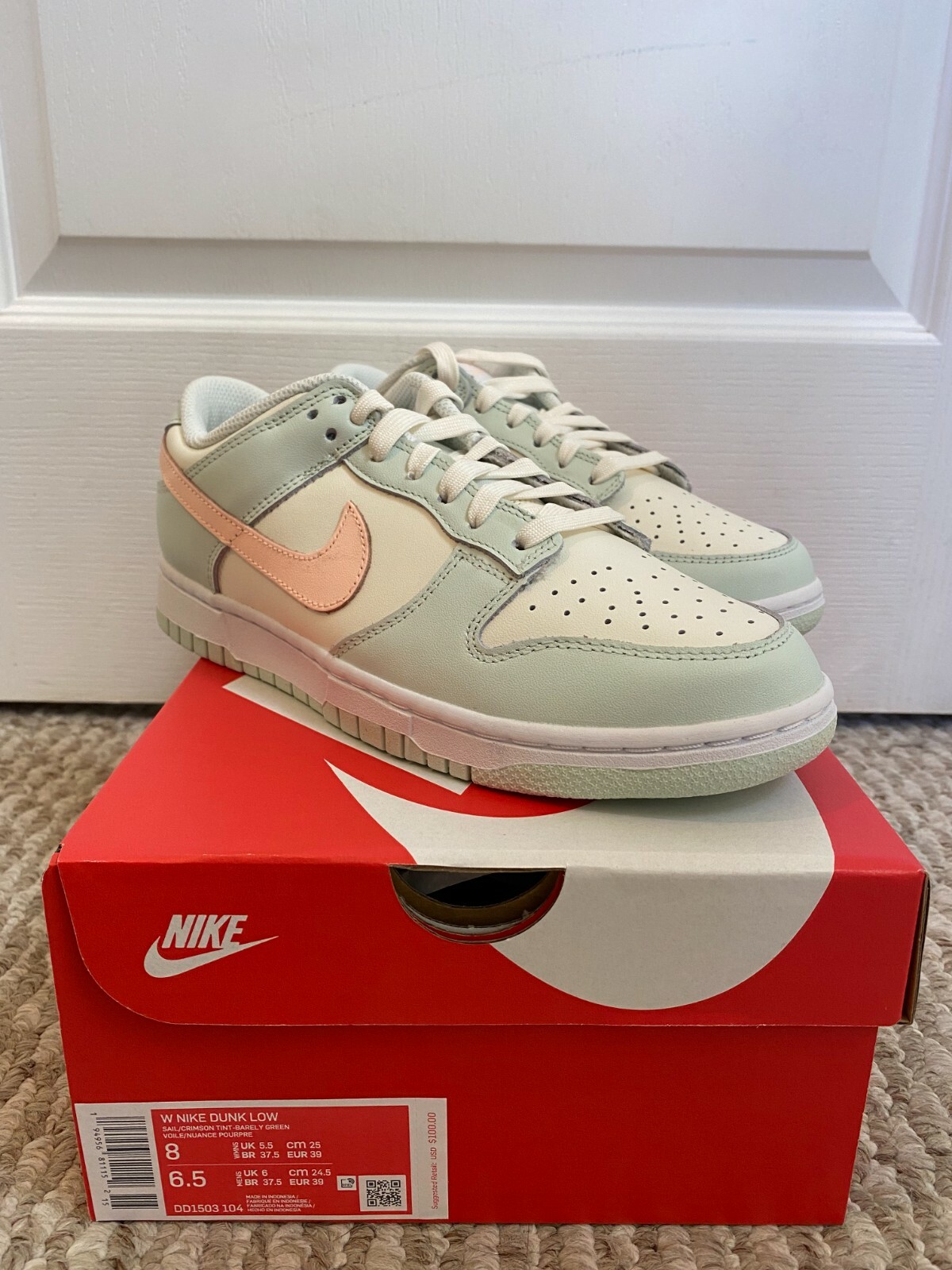 nike 37 5 in cm
