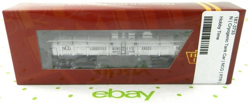 Coche cisterna criogénico escala N - NCG UTLX #80018 - Broadway Limited Imports #3733 | Zustand: New
