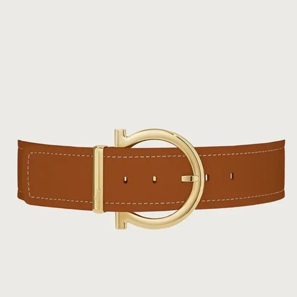 ベルト FERRAGAMO FW25 CINTURA GANCINI (673955 23A565514) Salvatore Ferragamo Wide Gancini Fixed Belt Size 85 | eBay
