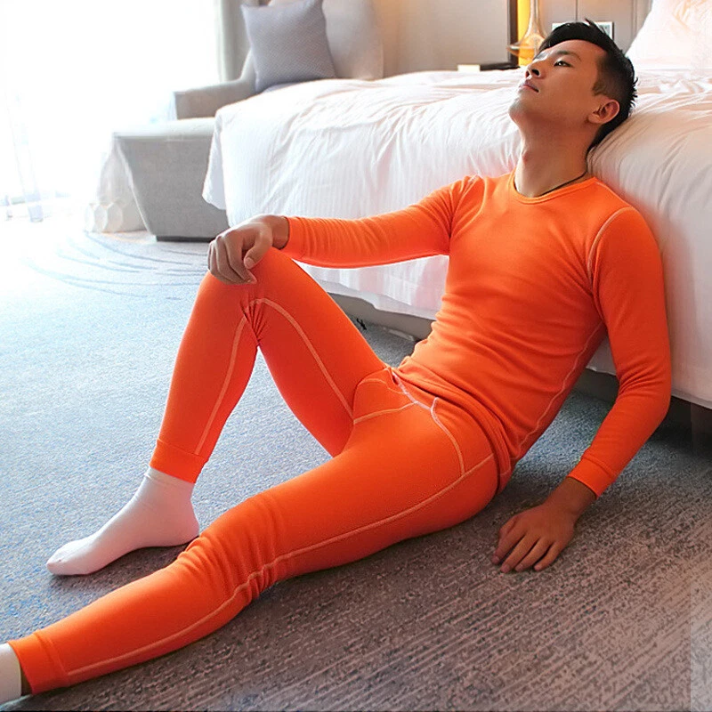 Orange top thermal underwear