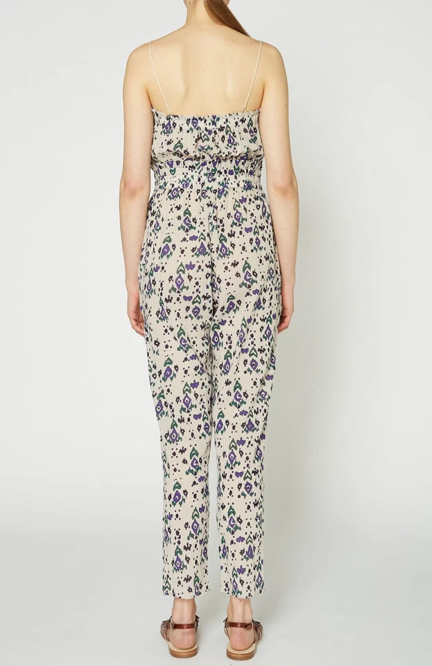 Isabel Marant Étoile Timea Bedruckter Ärmelloser Baumwoll-Overall Kleid XS 34 - Bild 4 von 4