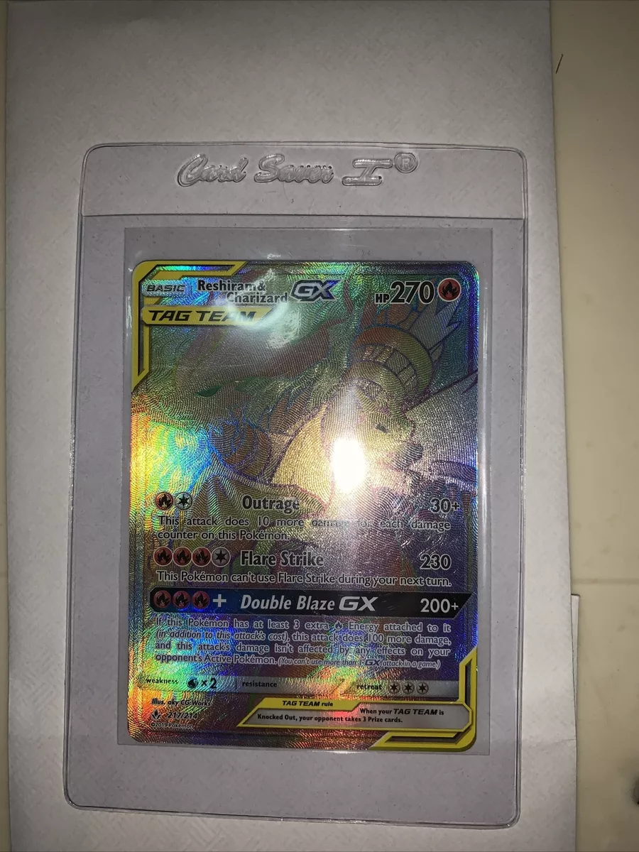 Rainbow Reshiram & Charizard GX 217/214 