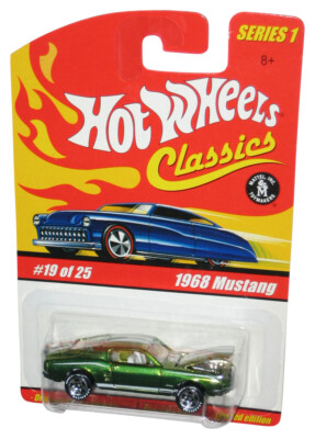 Hot Wheels Classics Series 1 (2004) Green 1968 Mustang Toy Car #19