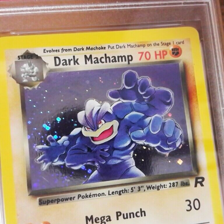 Dark Machamp 10/82 - TEAM ROCKET - Holo Graded Pokemon Card Dark Machamp 10/82 - TEAM ROCKET - Holo Graded Pokemon Card