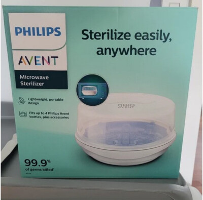 PHILIPS AVENT Steam Bottle Sterilizer Microwave Nipples Pacifier