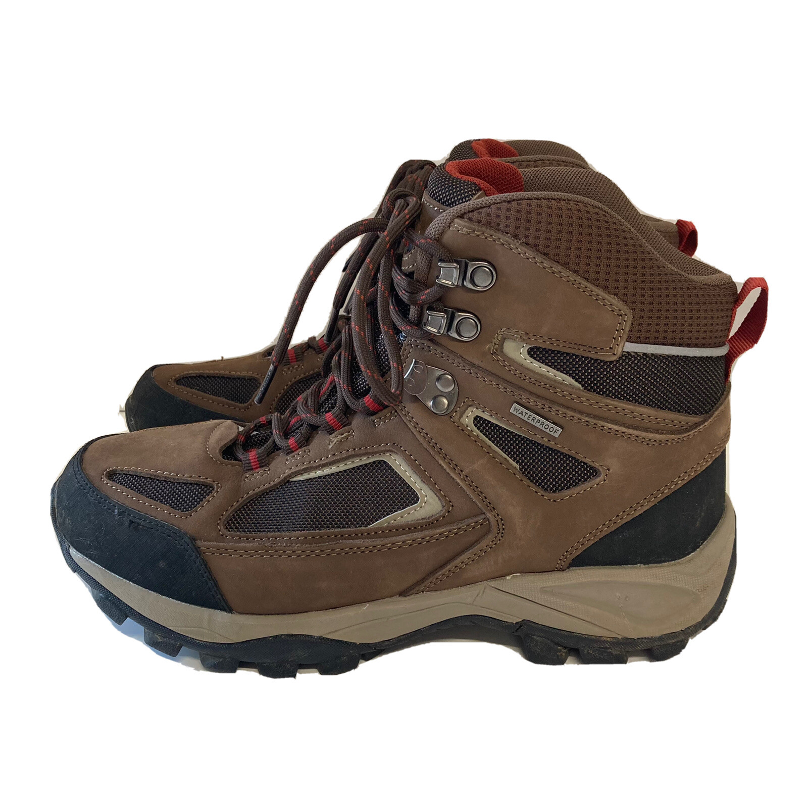 mens leather walking boots size 8