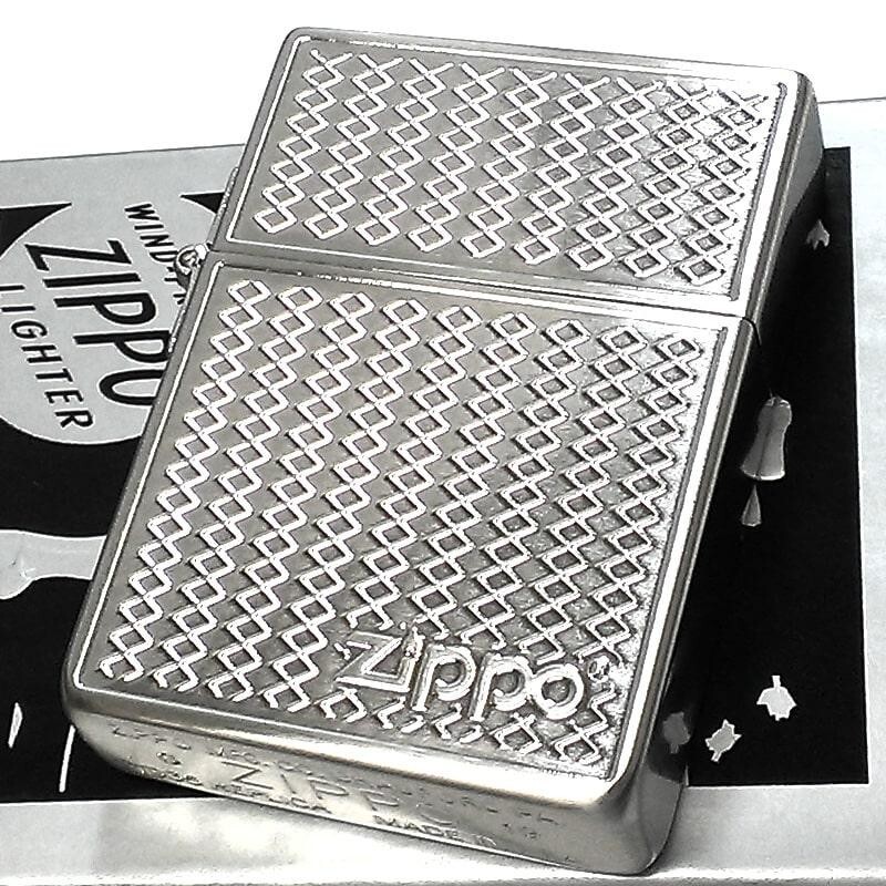 Buy Zippo 1935 Replica Grill Mesh Logo Double Sided Etching Silver