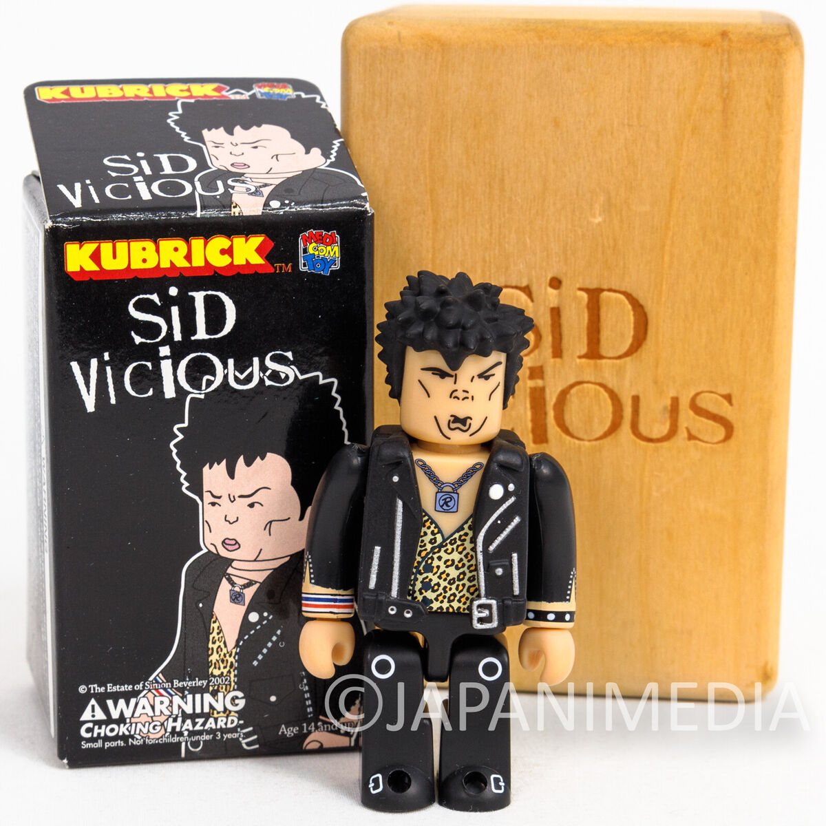 Sid Vicious Kubrick figure Wooden Box Medicom Toy JAPAN SEX Sid Vicious Kubrick figure Wooden Box Medicom Toy JAPAN SEX