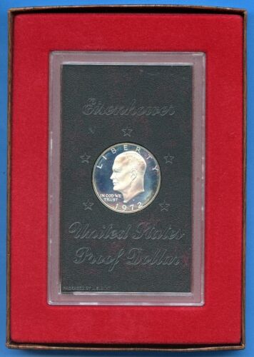 1972 S US Mint Eisenhower $1 Silver Proof Coin Uncirculated Ike #02 Brown Box