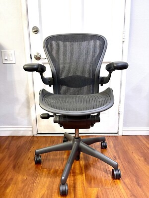 Herman Miller Aeron Chair Size B Fully Loaded Lumbar Support