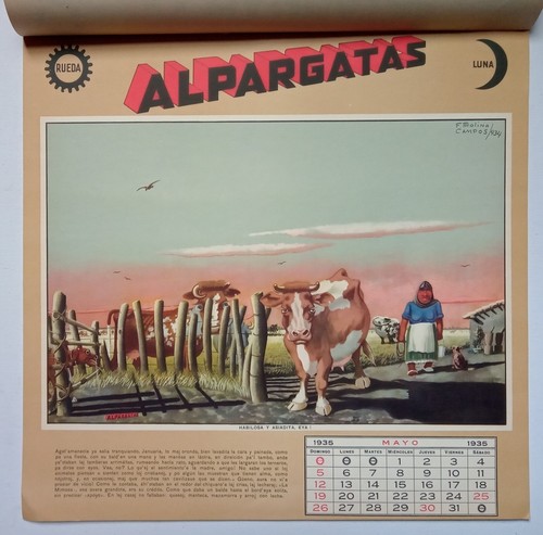 Mühle Campos, Florenz - Almanach Spargel 1935 - Maße: 35 x 35 cm - Bild 5 von 12