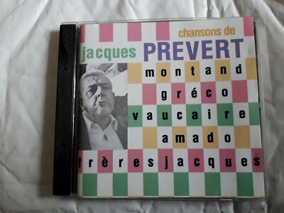 JACQUES PREVERT CHANSONS DE CDYVES MONTAND JULIETTE GRECO LES FRERES JACQUES 