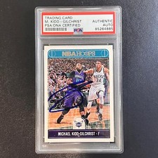 2017-18 PANINI HOOPS #76 MICHAEL KIDD-GILCHRIST Signed Card AUTO PSA Slabbed Hor